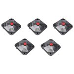 Lot de 5 chauffages solaires pour piscine 735 w