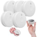 Lot de 5 d�tecteurs de fum�e nf autonomie 5 ans garantie 3 ans - 5tc1292 - 6 + supports aimant�s - siemens ...