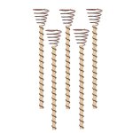 Lot de 5 piquets longs en cuivre pour plantes d'�lectroculture, antenne � bobine en cuivre pour �lectroculture ...