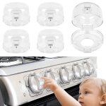 Lot de 5 prot�ge - boutons de cuisini�re pour la s�curit� des enfants, prot�ge - boutons de cuisini�re ...