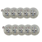 Lot de 50 dessous de verre lumineux a led blancs, pour bouteilles de vin, pour boissons et bars