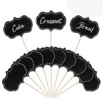 Lot de 50 marqueurs a fromage pour planches de charcuterie, etiquettes de buffet, etiquettes alimentaires, ...