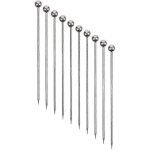 Lot de 50 pics a cocktail en acier inoxydable, pics a martini en metal de 4, 3 cm