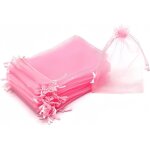 Lot de 50 sachets en organza rose - 10 x 15 cm - avec cordon de serrage - pour mariage, bonbons, bijoux ... Lot de 50 sachets en organza rose - 10 x 15 cm - avec cordon de serrage - pour mariage, bonbons, bijoux ...