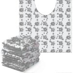 Lot de 50 tapis de toilette jetables, desodorisants, impermeables, en forme de u, pour l'apprentissage ...