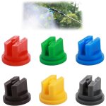Lot de 6 buses de pulvrisation assorties en forme d'eventail plat de 0, 15 a 0, 6 mm en forme d'eventail ...