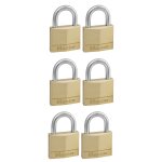 Lot de 6 cadenas � cl� en laiton massif de 40 mm de large master lock