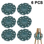 Lot de 6 embouts de support en bambou vert pour plantes grimpantes  support pour pois, haricots, concombres ...