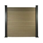 Lot de 6 lames composite de clture - l160 cm x l25. 8cm x ep. 2cm - terracotta