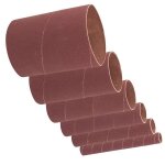 Lot de 6 manchons de poncage en oxyde d aluminium 90 mm grain 120