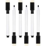 Lot de 6 mini marqueurs magnétiques effaçables à sec à pointe fine pour tableau blanc avec capuchon gomme ... Lot de 6 mini marqueurs magnétiques effaçables à sec à pointe fine pour tableau blanc avec capuchon gomme ...
