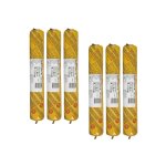 Lot de 6 recharges mastic autonivelant sika sikaflex pro 3 sl - gris b�ton - 600ml