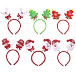Lot de 6 serre - têtes de noël réutilisables, légers et durables pour fêtes et cadeaux Lot de 6 serre - têtes de noël réutilisables, légers et durables pour fêtes et cadeaux