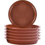 Lot de 6 soucoupes rondes en plastique r�sistant, pour int�rieur et ext�rieur, accessoires de jardin, ...