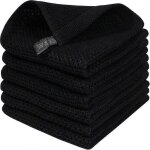 Lot de 6 torchons 100 % coton eponge - boucle de suspension pour le nettoyage de la vaisselle Lot de 6 torchons 100 % coton eponge - boucle de suspension pour le nettoyage de la vaisselle