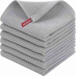 Lot de 6 torchons de cuisine 100 % coton eponge avec boucle de suspension s202412306944(34 * 34cm gris ... Lot de 6 torchons de cuisine 100 % coton eponge avec boucle de suspension s202412306944(34 * 34cm gris ...