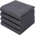 Lot de 6 torchons de cuisine 100 % coton eponge avec boucle de suspension s202412306944(34 * 73cm gris ...