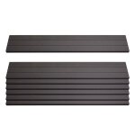 Lot de 7 lattes pour brise - vue en wpc sarthe, planches brise - vent, env. 1m 90cm, anthracite Lot de 7 lattes pour brise - vue en wpc sarthe, planches brise - vent, env. 1m 90cm, anthracite