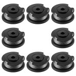 Lot de 8 bobines de fil de rechange pour coupe - bordures bosch easygrasscut 23, 26, 18, 18 - 230, 1