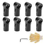 Lot de 8 colliers de serrage en t de 2, 5 cm, connecteurs en acier lamin� a froid pour cl�tures a mailles ...