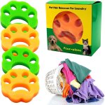 Lot de 8 epilateurs pour animaux de compagnie, epilateur pour machine a laver, boule de nettoyage pour ...