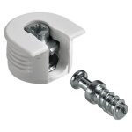 Lot de 8 ferrures d'assemblage pour meubles, hettich