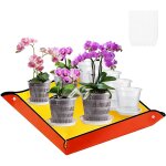 Lot de 8 pots a orchid�es transparents : pots de fleurs en plastique transparent avec drainage et plateaux, ...