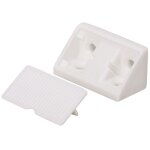 Lot de 8 raccords d'assemblage plastique brut, l. 43 mm