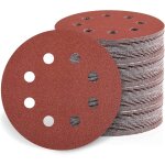 Lot de 80 disques abrasifs 115 mm grain 40 / 80 / 120 / 240 - papier abrasif de 115 mm - pour ponceuse ...