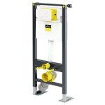 Lot b�ti - support wc autoportant et plaque de commande vf. style pr�vista viega