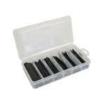 Lot de gaines thermor�tractables - noir 10cm - 170 pcs - dans coffret de rangement