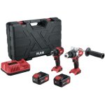 Lot perceuse � percussion pd 2g 18. 0 - ec + meuleuse id 1 / 4' 18. 0 - ec flex + 2 batterie 5. 0ah, ...