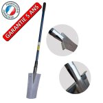 Louchet d'arrachage 38cm manche composite incassable outil professionnel pour ppiniriste