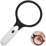 Loupe de lecture eclairante 3 led loupe grossissante eclairage malvoyant fois 3x 45x portable légère ... Loupe de lecture eclairante 3 led loupe grossissante eclairage malvoyant fois 3x 45x portable légère ...