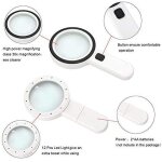 Loupe de lecture loupe lumineuse 30x loupe lumi�res avec 12 led haute puissance loupe grossissante loupe ...