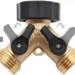 Lp38554 tuyau darrosage en laiton avec connecteur y vanne y valve connecteur tuyau de jardin poign�e ...