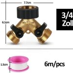 Lp73639 r�partiteur de robinet 2 voies y distributeur pour tuyaux darrosage r�partiteur deau 3 4 pouces ...