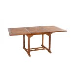 Lubok : salon de jardin teck huil 6 personnes - table rectangulaire + 6 chaises