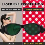 Lunettes de luminotherapie rouge, lunettes de protection laser ipl 200 - 2000 nm, protection oculaire ...