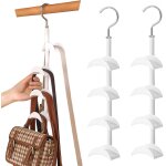 Maas - 2 pièces rangement sac à main, support de sac à main rotatif à 360 degrés porte cravate et ceinture ... Maas - 2 pièces rangement sac à main, support de sac à main rotatif à 360 degrés porte cravate et ceinture ...