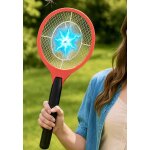 Maa - raquette electrique insectes - grande raquette anti moustiques - 21 cm x 52 cm - recharge sur prise ...