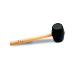 Maillet caoutchouc rubi plat - noir - 750 gr Maillet caoutchouc rubi plat - noir - 750 gr