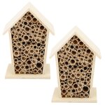 Maison d'abeille en bois, 2 pièces, chambre d'abeille en bois, abri d'hôtel, boîte de nids pour la décoration ... Maison d'abeille en bois, 2 pièces, chambre d'abeille en bois, abri d'hôtel, boîte de nids pour la décoration ...