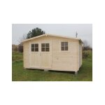 Maison de jardin narcisse en bois epica 440x340 cm h. 234 cm - avec terrasse - -