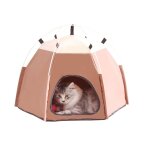 Maison pliable portable pour chien, cage pour animaux de compagnie, porte - chat, tente de parc, niche ...