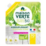 Maison verte adoucissant aux huiles essentielles bio sans palme fraicheur d'ete 70 lavages