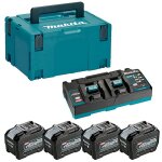 Makita 1910a8 - 3 energy xgt 40 v 4x8. 0 ah kit avec chargeur rapide double