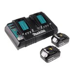 Makita aspirateur souffleur 36 v 2x18 v li - ion 5ah 33 mbar dub363pt2v