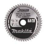Makita b - 40294 specialized - lame de scie circulaire - 136 x 20 x 50d - aluminium / trespa / plastique ...