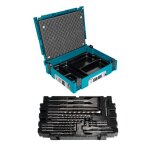 Makita b - 52059 / b - 53877 - jeu de 17 forets et burins sds - plus dans coffret makpac